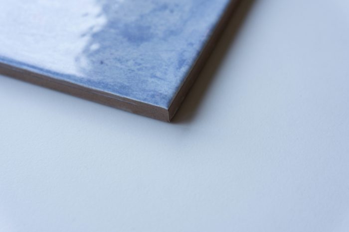 Vintage Fliese blau 10x30 – Bild 3
