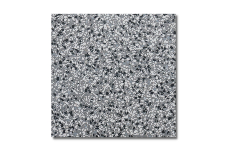 Bodenfliese Terrazzo-Optik grau 25x25 - dieFliesen.com