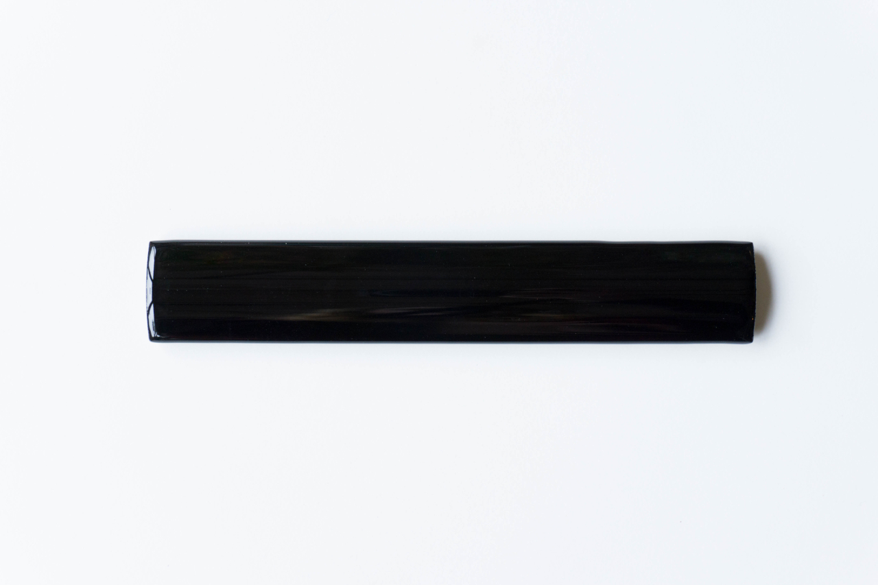 20x2,5 cm schwarz glänzend Bordüre Bombato 