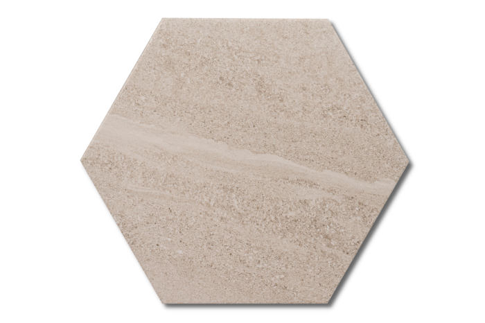 Wand-/ Bodenfliese Sechseck beige 22,5x25,9 – Bild 4