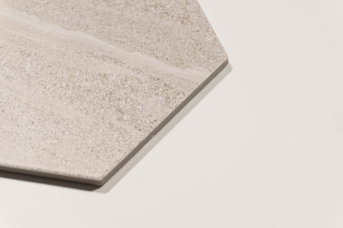 Wand-/ Bodenfliese Sechseck beige 22,5x25,9 – Bild 3