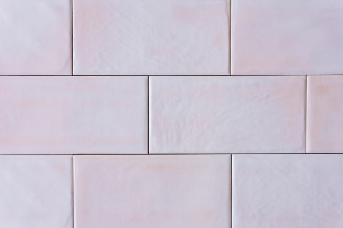 Metro Fliese rosa gewellt 10x20 – Bild 2