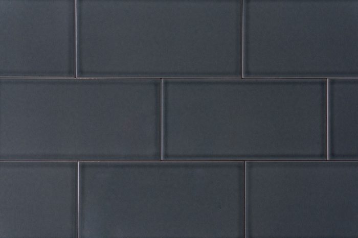 Metro Fliese Craquelé dunkelgrau glatt 10x20 PL – Bild 2