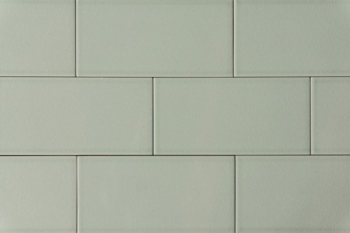 Metro Fliese Craquelé grau-grün glatt 10x20 PL – Bild 2