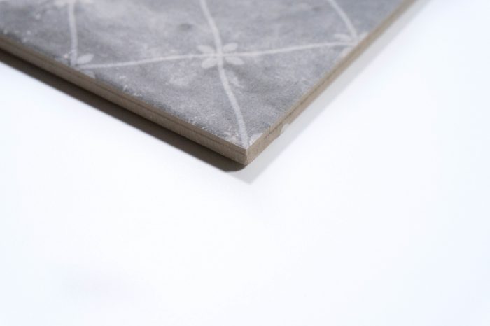 Wand-/ Bodenfliese Dekor anthrazit mix 22,5x22,5 – Bild 5