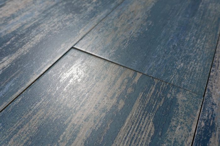Bodenfliese Holzoptik blau 21,8x90,4 – Bild 3