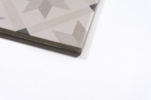 Bodenfliese Dekor Stern beige 22,5x22,5 | dieFliesen.com