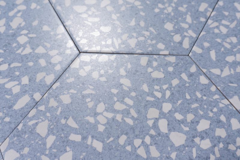 Wand-/ Bodenfliese Sechseck blau 22x25 | Jetzt kaufen bei dieFliesen.com