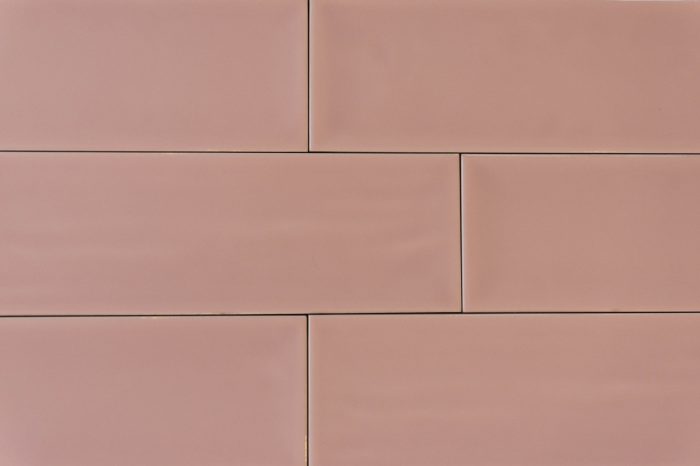 Metro Fliese rosa gewellt 10x30 – Bild 3