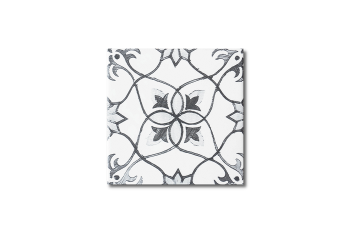 Wandfliese Dekor grau gewellt 15x15 – Bild 5