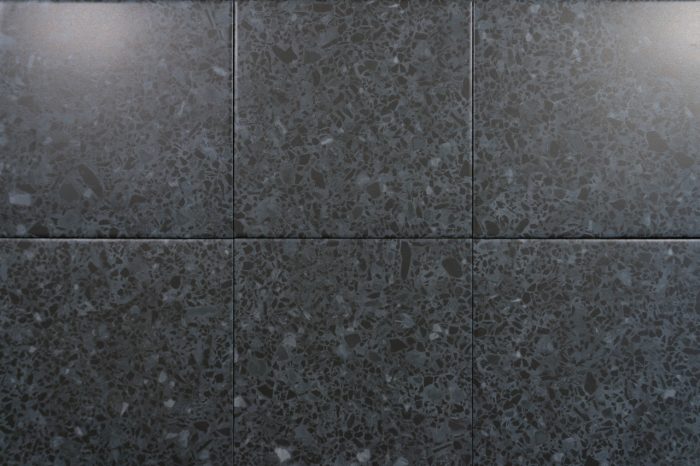 Bodenfliese Terrazzo-Optik grafit 20x20