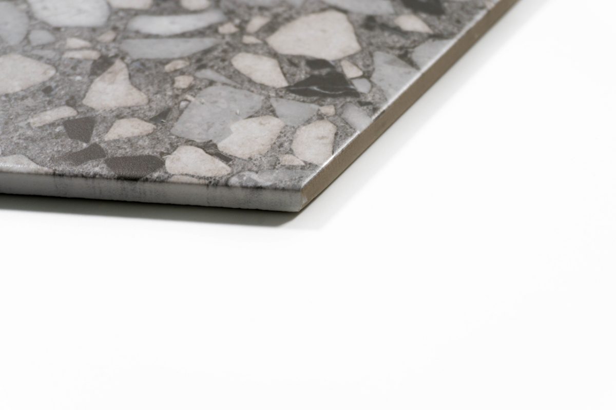 Bodenfliese Sechseck grau 23x27 | Jetzt kaufen bei dieFliesen.com