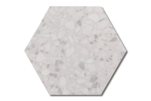 Bodenfliese Sechseck weiß 23x27 | Jetzt kaufen bei dieFliesen.com