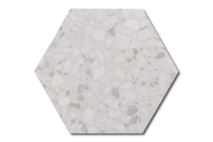 Bodenfliese Sechseck weiß 23x27 – Bild 6