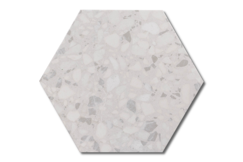 Bodenfliese Sechseck weiß 23x27 | Jetzt kaufen bei dieFliesen.com
