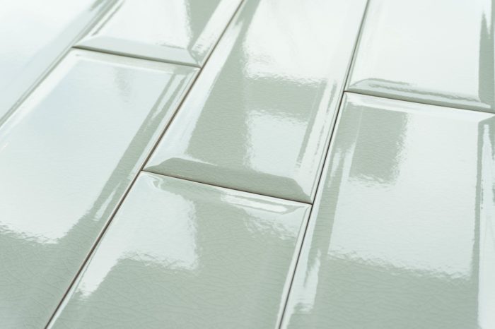 Metro Fliese Craquelé grau-grün 10x30 BX