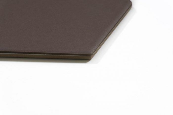 Wandfliese/Bodenfliese Sechseck braun matt 15x17.3 – Bild 5