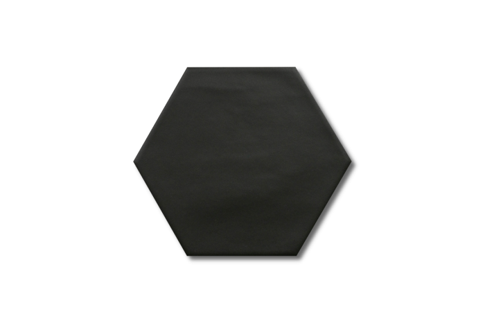 Wandfliese/Bodenfliese Sechseck schwarz matt 15x17.3 – Bild 5