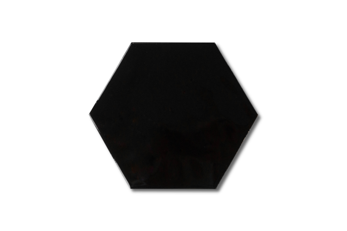 Wandfliese Sechseck schwarz 15x17.3 – Bild 5