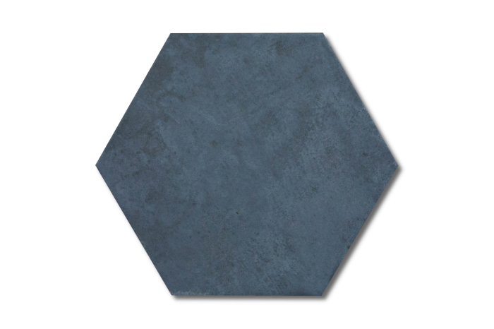 Bodenfliese Sechseck blau 23x27 – Bild 5