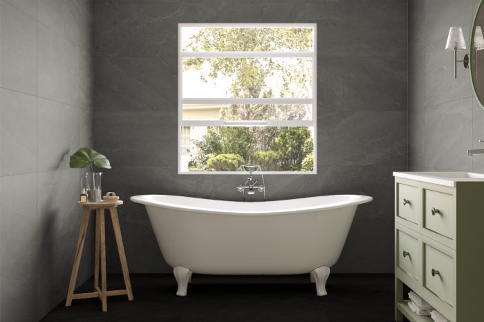Bodenfliese Betonoptik grau 45x90 – Bild 2