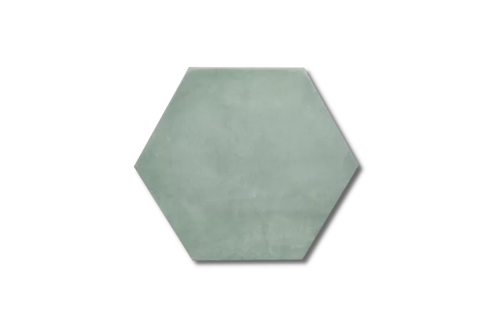 Bodenfliese Sechseck aqua 23x27 – Bild 8