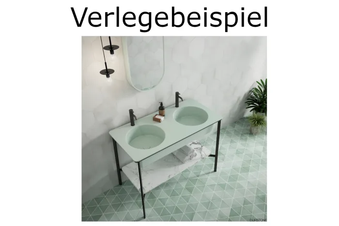 Bodenfliese Sechseck weiß 23x27 – Bild 3