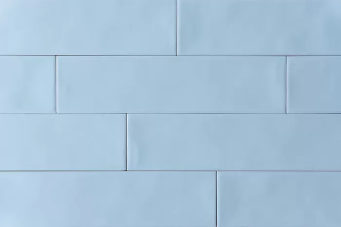 Metro Fliese himmelblau matt gewellt 7.5x30 – Bild 2