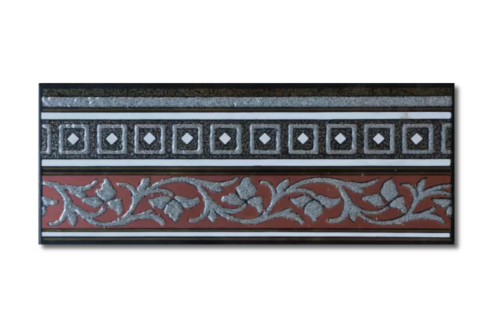Bordüre Jamaica rot 10x25
