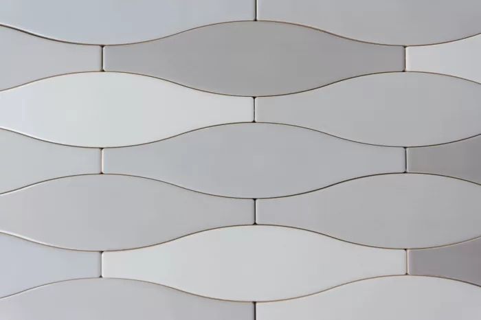 Wandfliese Welle grau mix 7.5x30