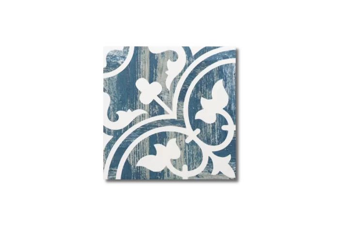 Holzoptik Dekor Arte blau 25x25 – Bild 5