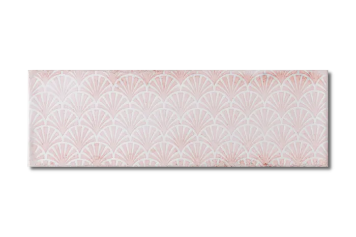 Vintage Fliese Dekor rosa 10x30 – Bild 5