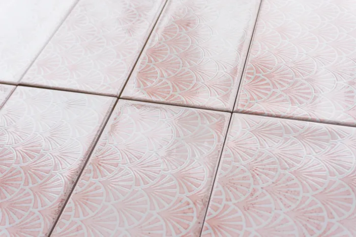 Vintage Fliese Dekor rosa 10x30