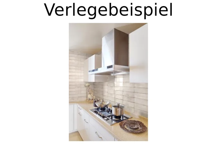 Vintage Fliese beige gewellt 10x30 – Bild 2