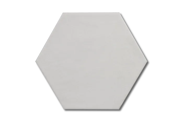 Wand-/ Bodenfliese Sechseck weiß 23x27 – Bild 5
