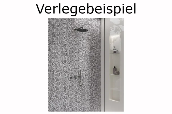 Wandfliese Scheinmosaik dunkelgrau 20x30 – Bild 2
