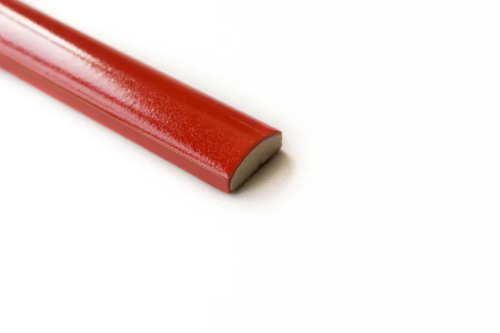 Bordüre rot gewölbt 2.5x20
