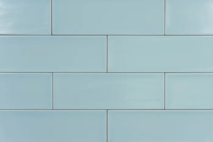 Metro Fliese blau matt gewellt 10x30 – Bild 3