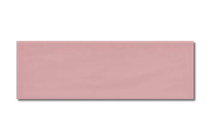 Metro Fliese rosa matt gewellt 10x30 – Bild 4