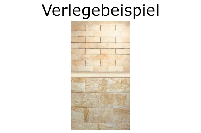 Wandfliese Steinoptik beige 26.3×47.5 – Bild 2