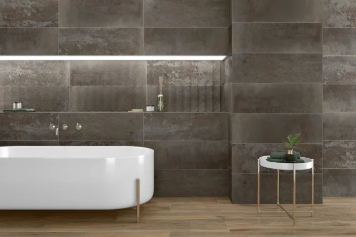 Wandfliese Dekor Acero matt 30x90 – Bild 2