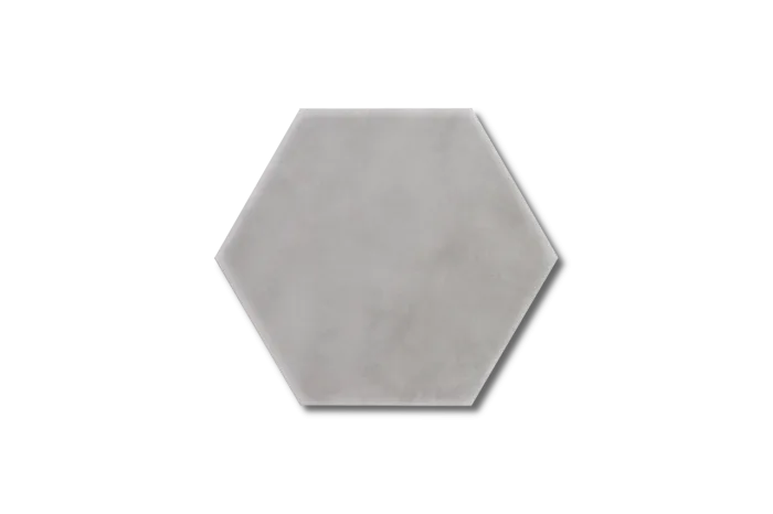 Wand-/Bodenfliese Sechseck grau matt 15x17.3 – Bild 5