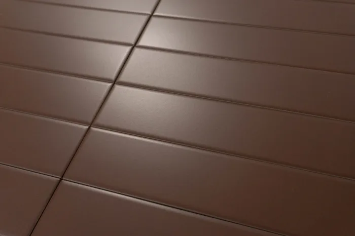 Wand-/ Bodenfliese Chocolat matt 6x25 – Bild 3