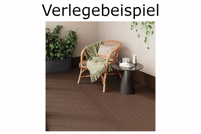 Wand-/ Bodenfliese Chocolat matt 6x25 – Bild 2
