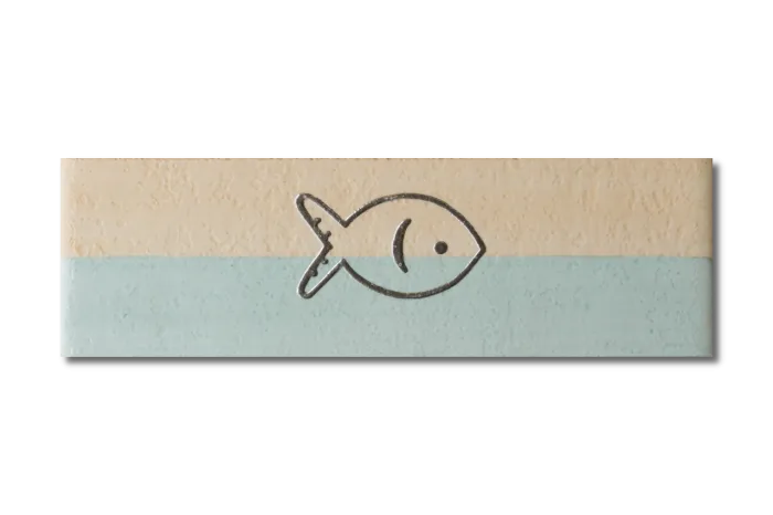 Bordüre menta Fisch 6.5x20