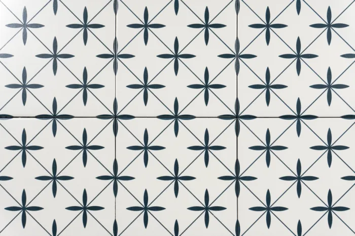 Dekor Stella blau 18.7x18.7