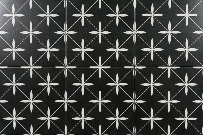 Dekor Stella schwarz 18.7x18.7