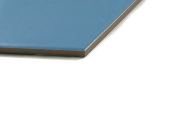 Wand-/ Bodenfliese Sechseck blau 23x27 – Bild 4