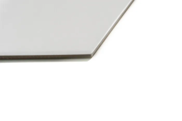 Wand-/ Bodenfliese Sechseck weiß 23x27 – Bild 4