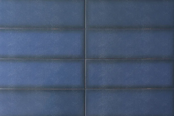 Wandfliese Craquelé-Optik blau glatt 10x30